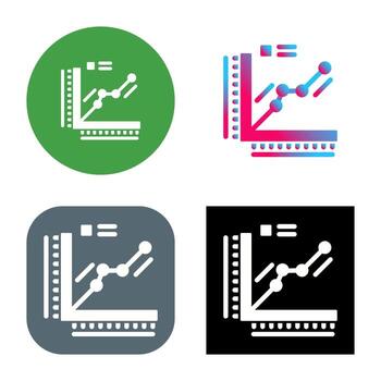 icono de vector de gráfico