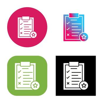 Task List Vector Icon