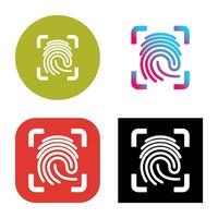 Finger Print Vector Icon