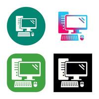 icono de vector de computadora