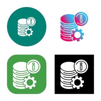 icono de vector de datos