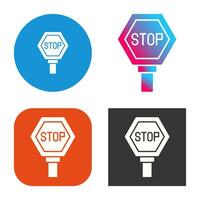 icono de vector de señal de stop