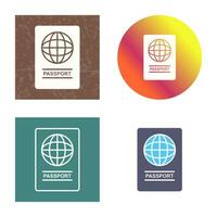 icono de vector de pasaporte