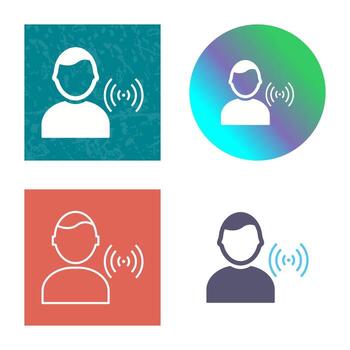 Unique Signal on User Vector Icon