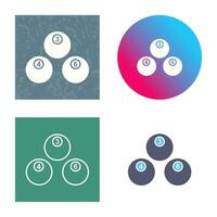 Unique Snooker Balls Vector Icon