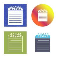 Unique Note Vector Icon