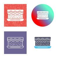 Unique Cream Cake Vector Icon