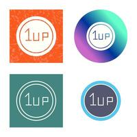 Unique 1UP Vector Icon