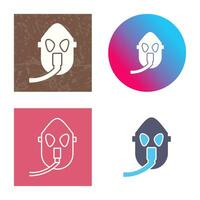 Unique Oxygen Mask Vector Icon