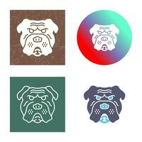 icono de vector de bulldog