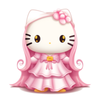 Halloween Spooky Hello Kitty. AI Generated. png