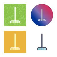 Fork picking Leaves Vector Icon