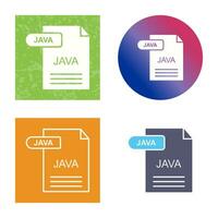 icono de vector de java