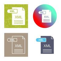 icono de vector xml