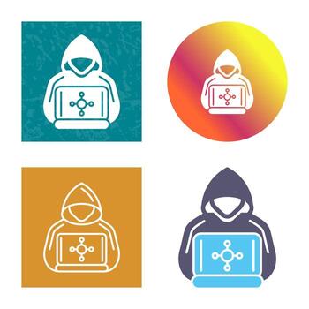 icono de vector de hacker