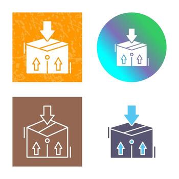 icono de vector de paquete