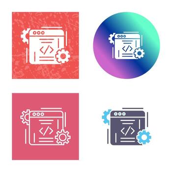 icono de vector de codificación