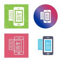 icono de vector de ebook