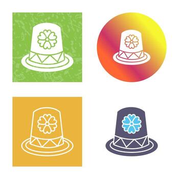 icono de vector de sombrero