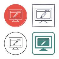 Edit Webpage Vector Icon