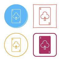 Clubs Card Vector Icon