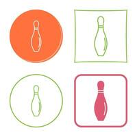 Bowling Pin Vector Icon