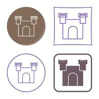 Unique Castle Vector Icon