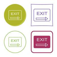 Unique Exit Vector Icon