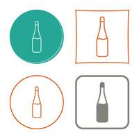 Champagne Bottle Vector Icon