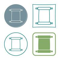 Scroll of Paper Vector Icon