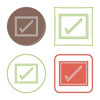 icono de vector de casilla de verificación