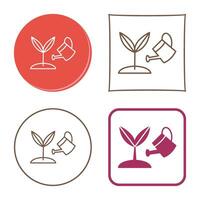 icono de vector de planta en crecimiento