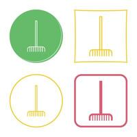 Fork picking Leaves Vector Icon