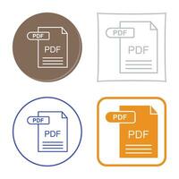 icono de vector de pdf