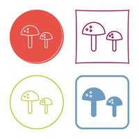 Mushrooms Vector Icon