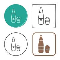 icono de vector de cerveza