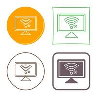 Disconnected Network Vector Icon
