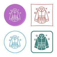 Winter Jacket Vector Icon