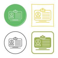 Id Card Vector Icon