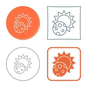 icono de vector de eclipse