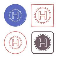 Helipad Vector Icon