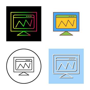 icono de vector de análisis web