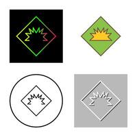 Danger of Welding Flash Vector Icon