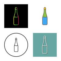 Champagne Bottle Vector Icon