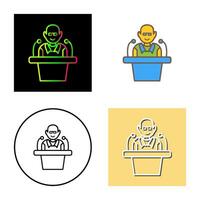 Unique Lecture Vector Icon