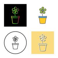 Flower Pot Vector Icon