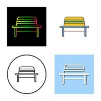 Garden Bench Vector Icon