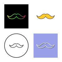 icono de vector de bigote