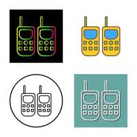 icono de vector de walkie-talkie