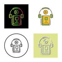 Audio Book Vector Icon